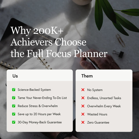 Full Focus Minimalist Planner