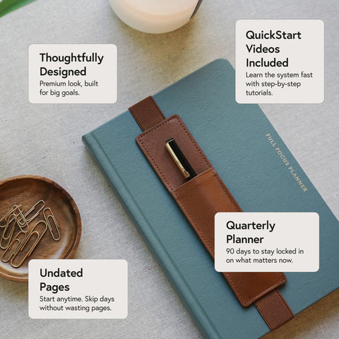 Full Focus Planner - Leather - Annual Subscription - One Shipment Per Year