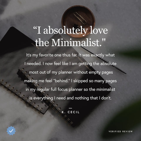 Full Focus Minimalist Planner