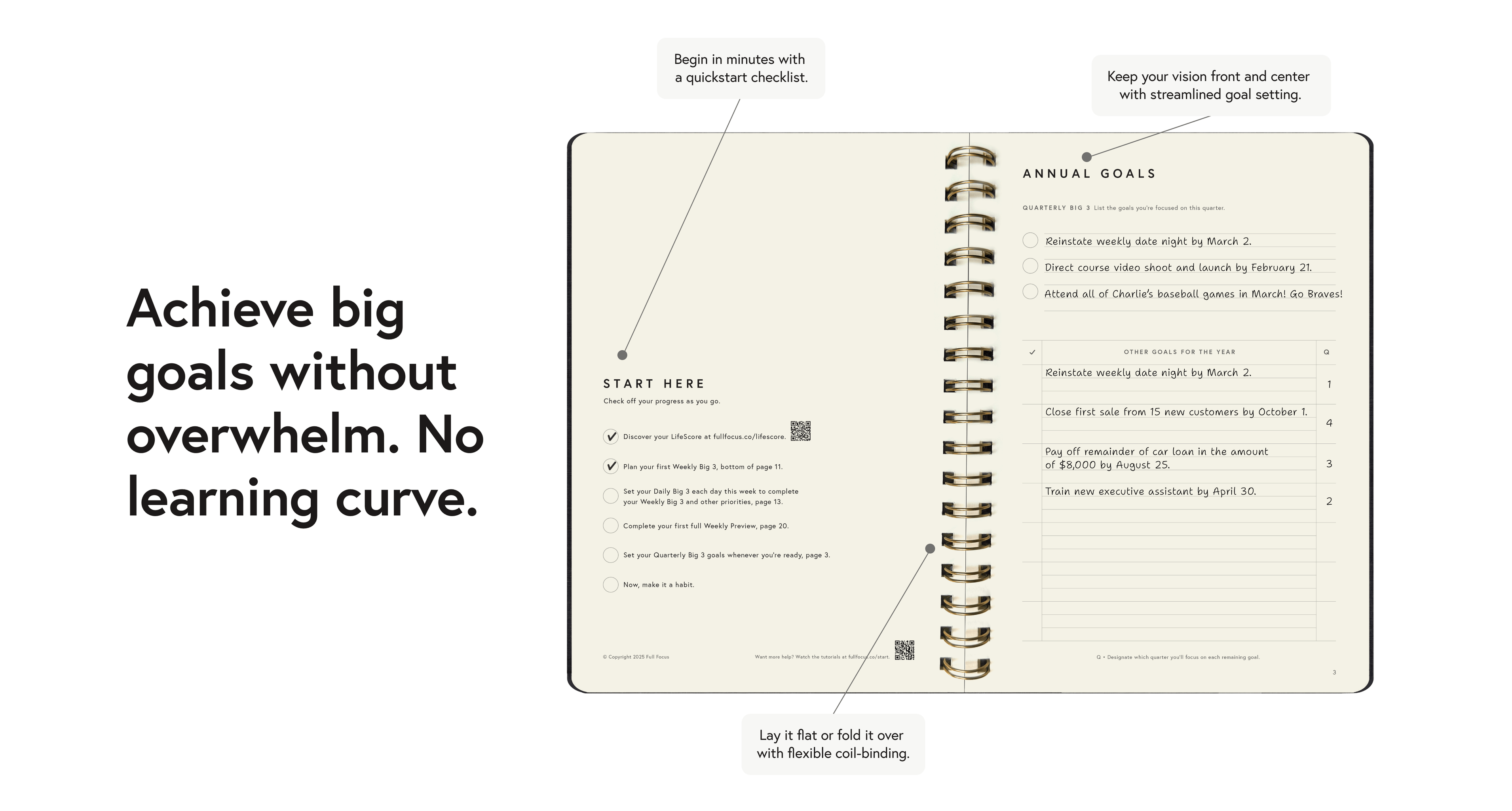Minimalist Planner by Full Focus | Streamlined Achievement