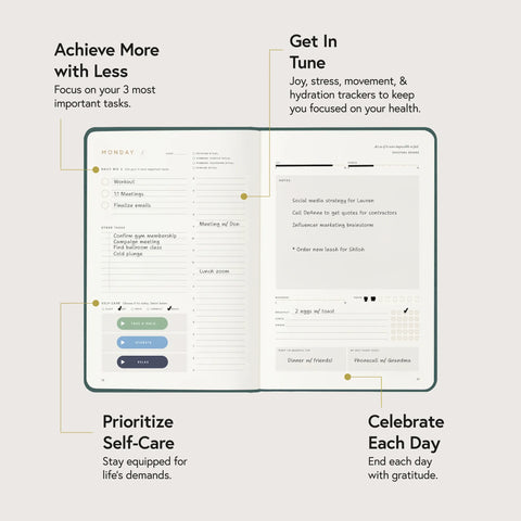 Full Focus Wellness Planner - Annual Subscription - One Shipment Per Year
