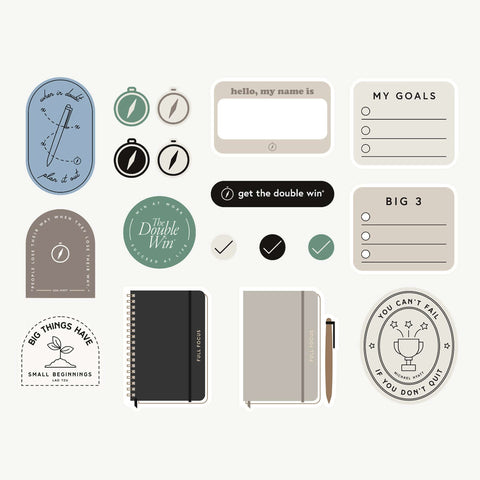 Focused Notepad Sticker Full Focus Vinyl Stickers