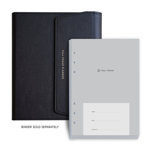 Full Focus Planner - Loose Leaf Inserts - Annual Subscription - One Shipment Per Year - Full Focus