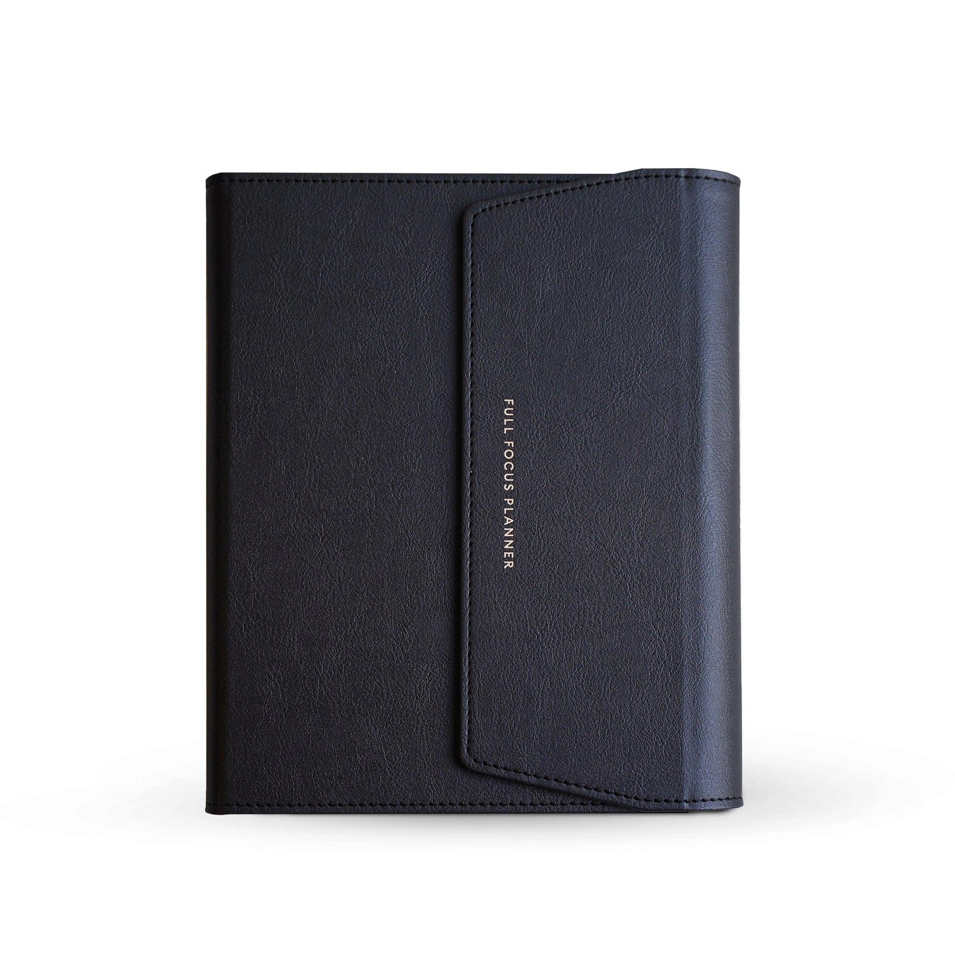 leather index card binder Black Vegan Leather Binder for Loose Leaf [Book]